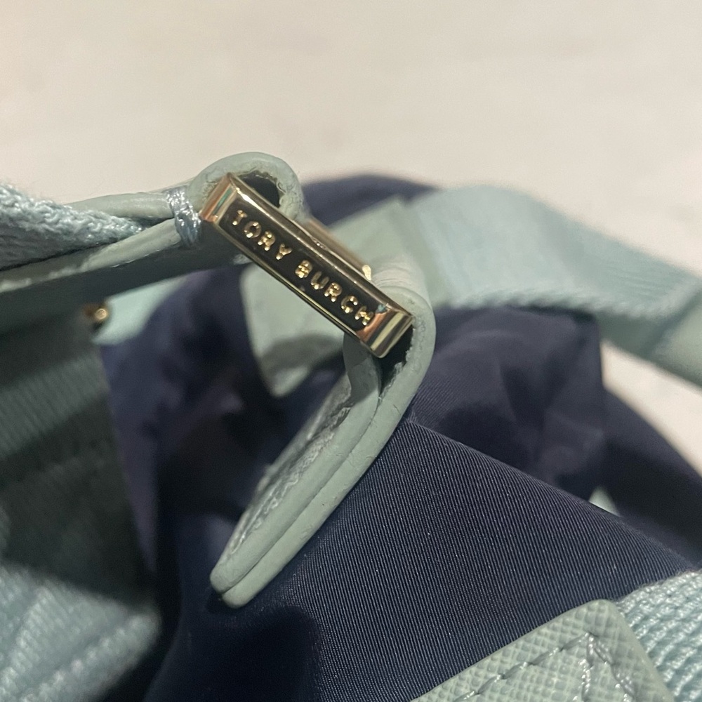 $25 LS EUC Tory Burch Nylon and Leather Back Pack - Picture 8 of 14